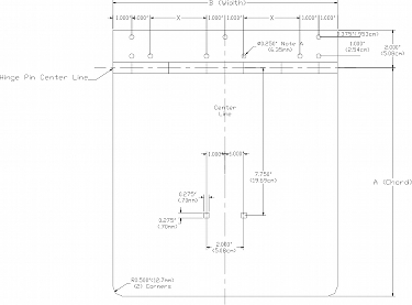 stainless steel tab dimensions